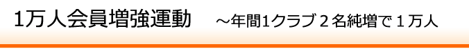 １万人会員増強運動